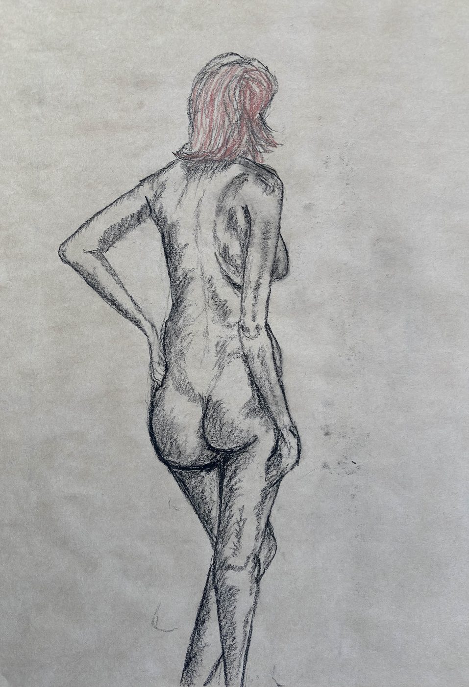 Aktstudio - Frau von hinten stehend
