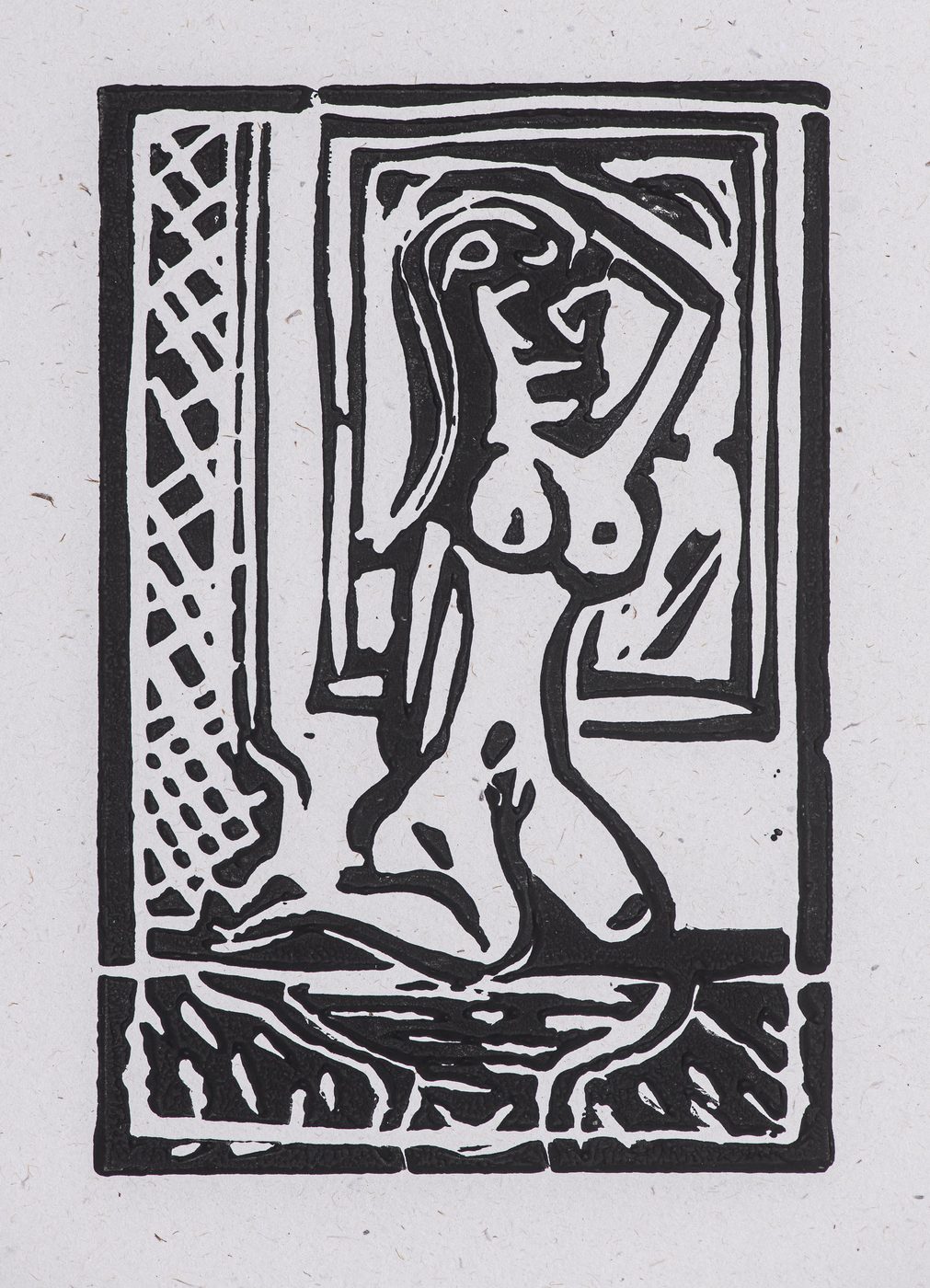 Frau vor Fenster